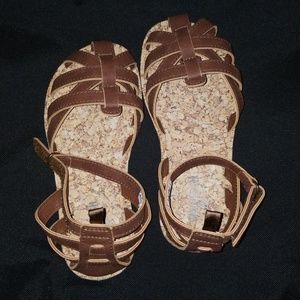 Brand new without tags Brown girl's sandals